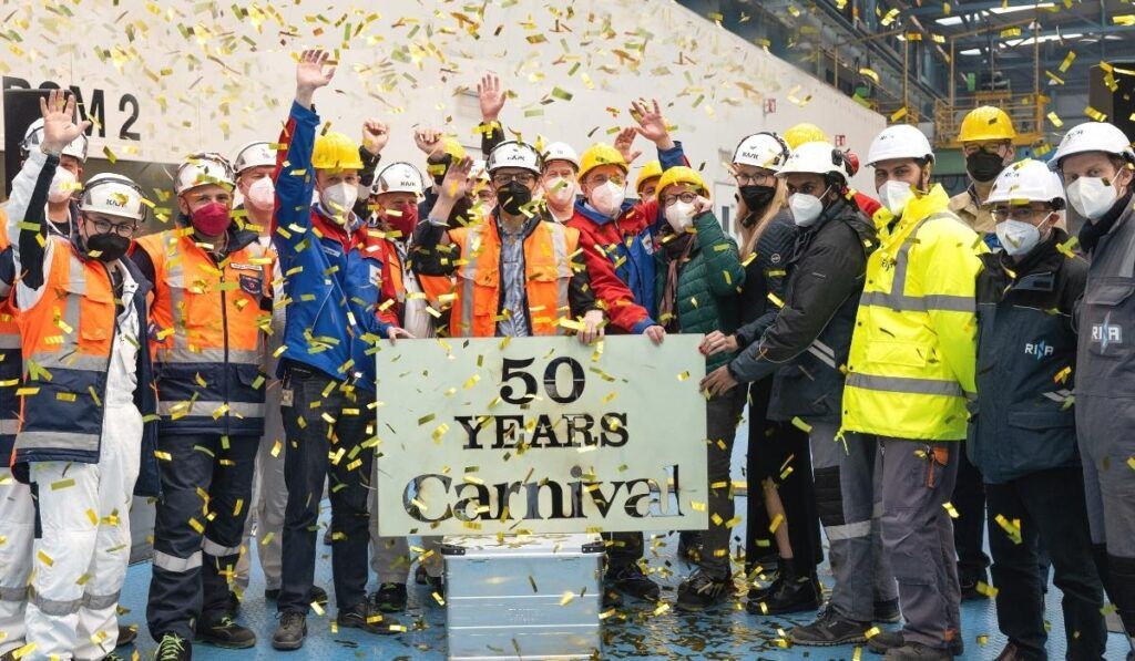 Carnival Cruise Line Cuts Steel on Carnival Jubilee