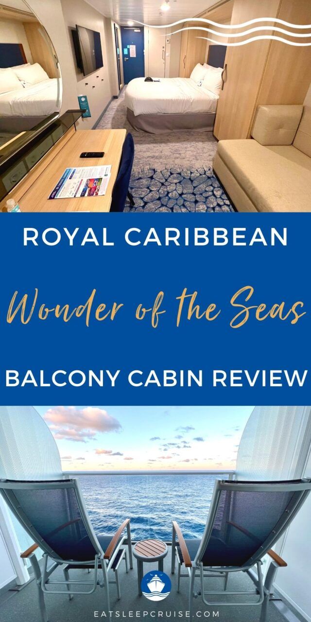 Wonder of the Seas Ocean View Balcony Cabin Review - Eat Sleep Cruise