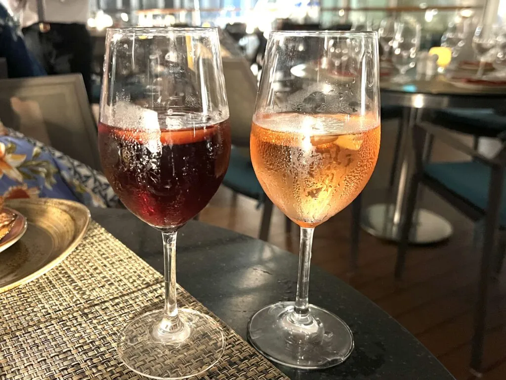 Sangria at Cuadro 44 at Windstar Cruises