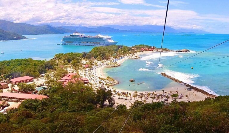 Royal Caribbean's Dragon's Fire Flight Line in Labadee