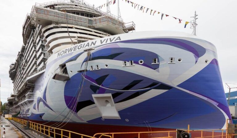 Norwegian Viva Floated Out Marking Major Construction Milestone