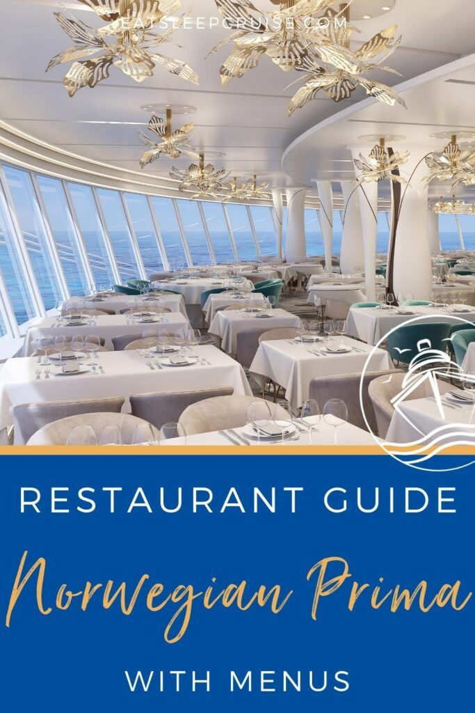 Norwegian Prima Restaurants Guide with Menus - EatSleepCruise.com