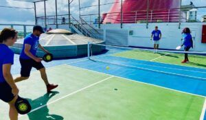 Carnival Conquest Debuts First Pickleball Court in Fleet