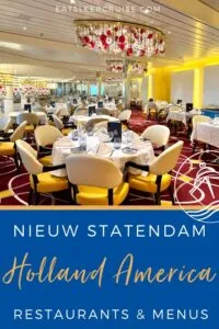 Holland America Nieuw Statendam Restaurants