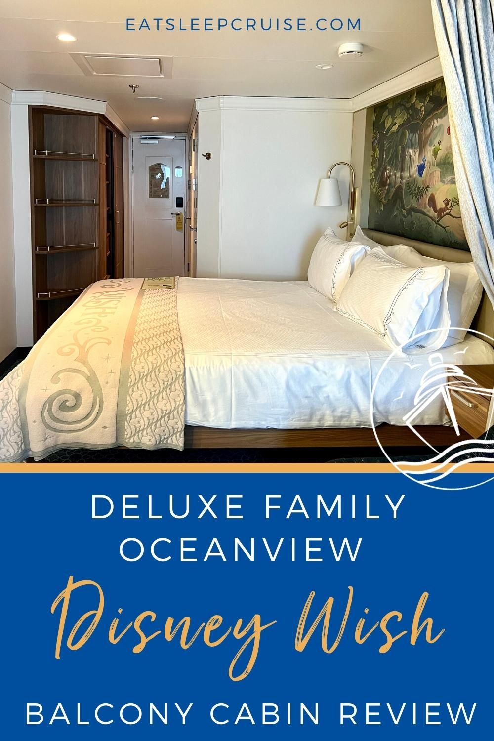 Disney Wish Deluxe Family Oceanview Stateroom With Verandah