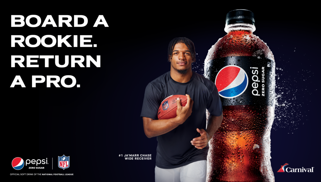 Pepsi NFL Rookie of the Year and Carnival Team Up for a Cruise Giveaway