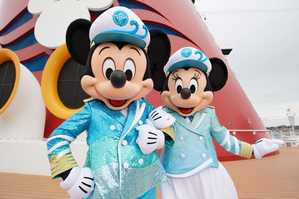 Captain Mickey Mouse and Captain Minnie Mouse Celebrate 25 Years of Disney Cruise