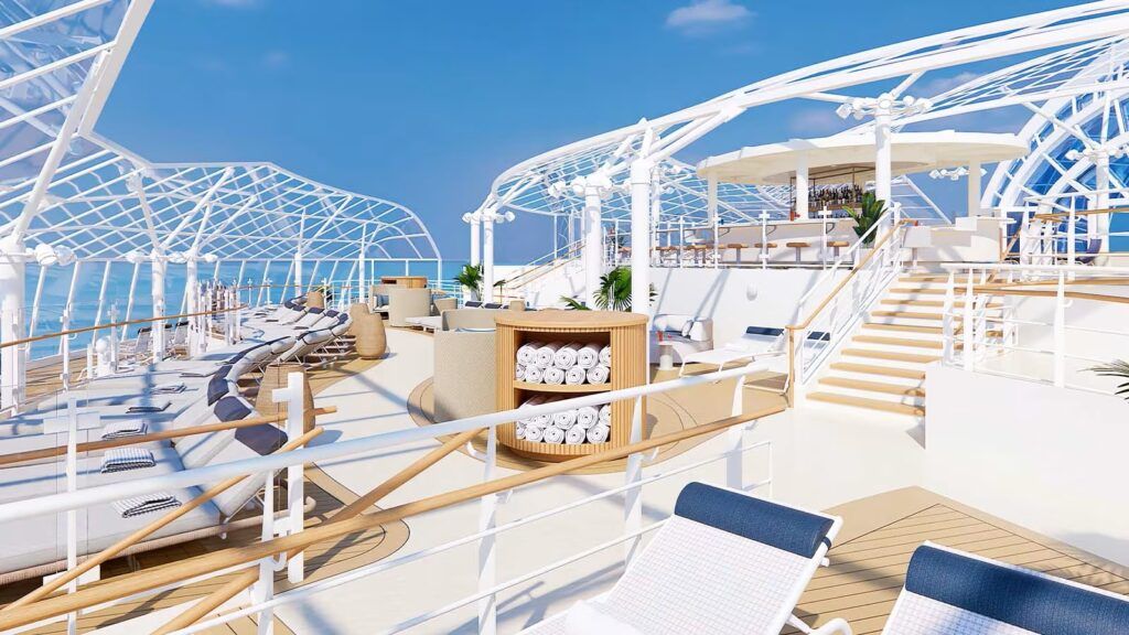 Sea Terrace Pool Area on Sun Princess