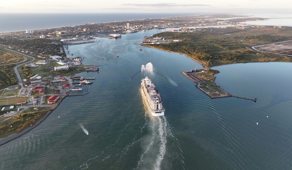 MSC Seascape arrives to the Galveston cruise port