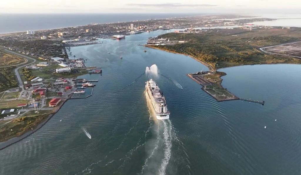 MSC Seascape arrives to the Galveston cruise port
