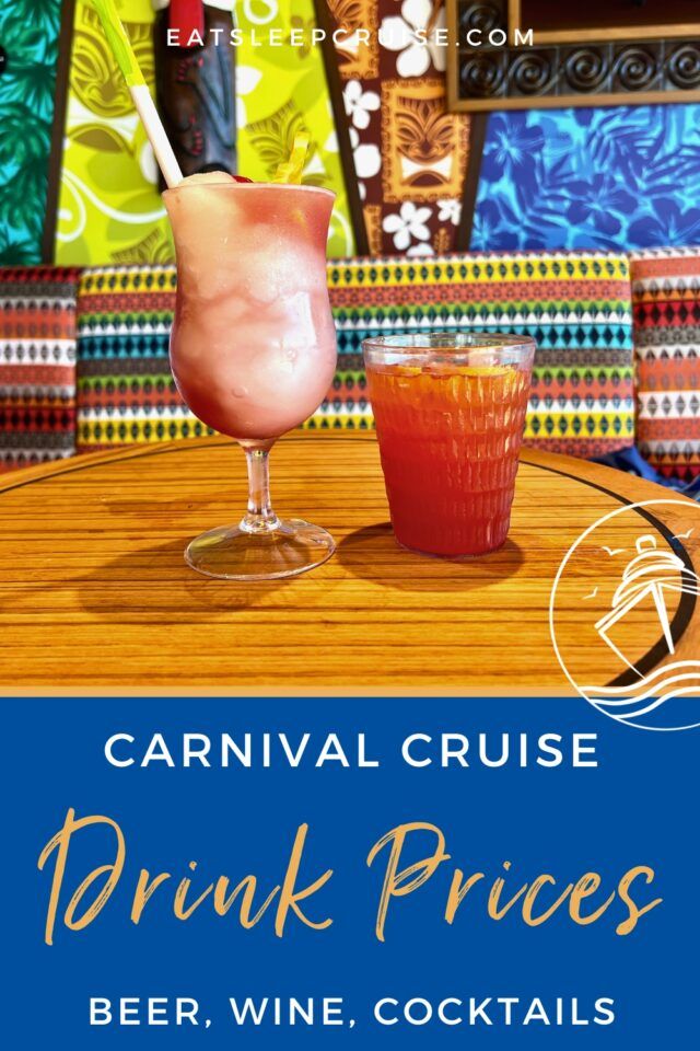 carnival cruise drink prices 2023 australia