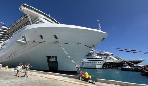 multiple ships in nassau bahamas MSC Seaside