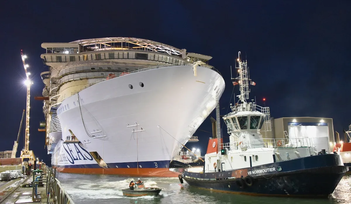 Utopia of the Seas Floated Out For First Time