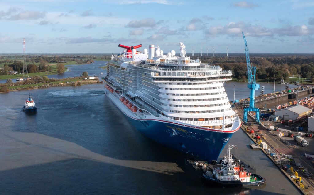 Carnival Jubilee Completes River Conveyance as She Readies for Sea Trials
