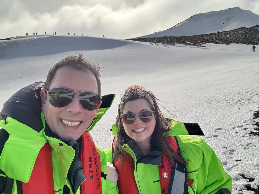 An Antarctica Expedition selfie on Deception Island
