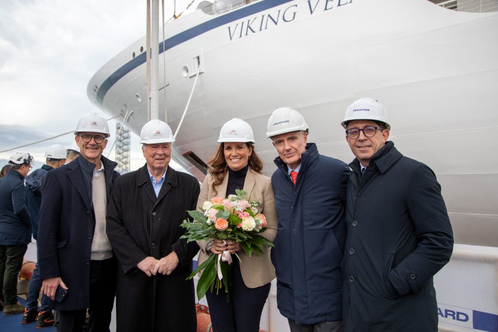 Viking Marks Float Out of Newest Ocean Ship, Viking Vela