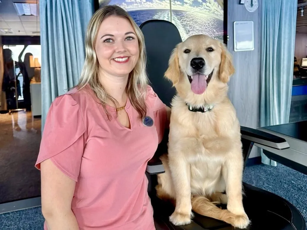 Dog on Icon of the Seas