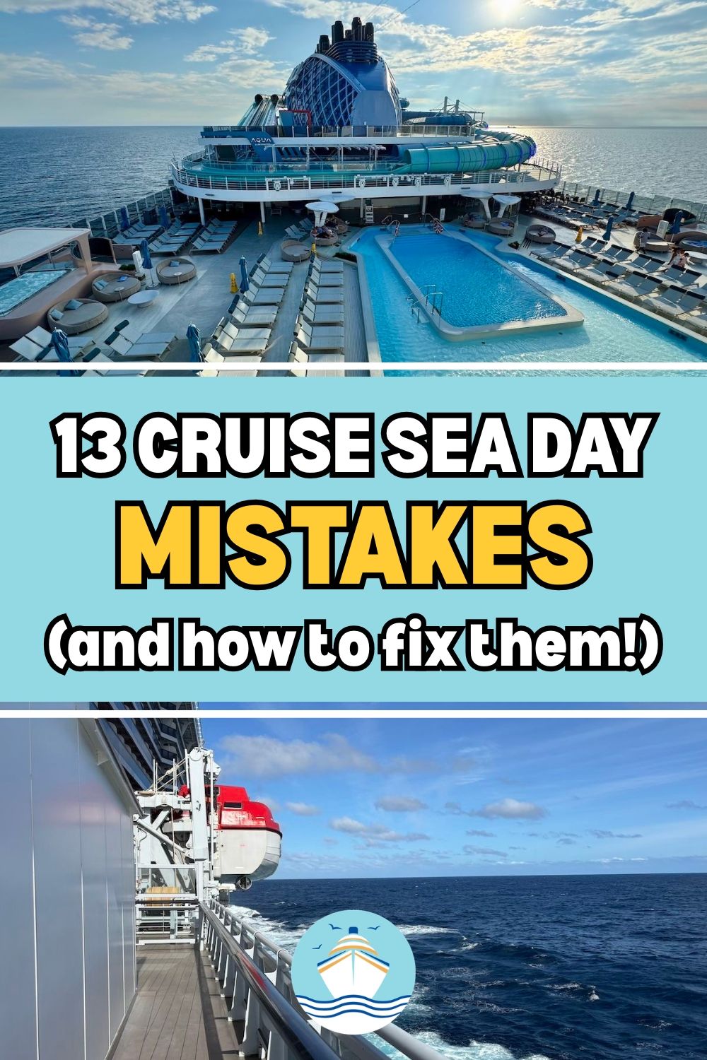 cruise sea day mistakes pinterest