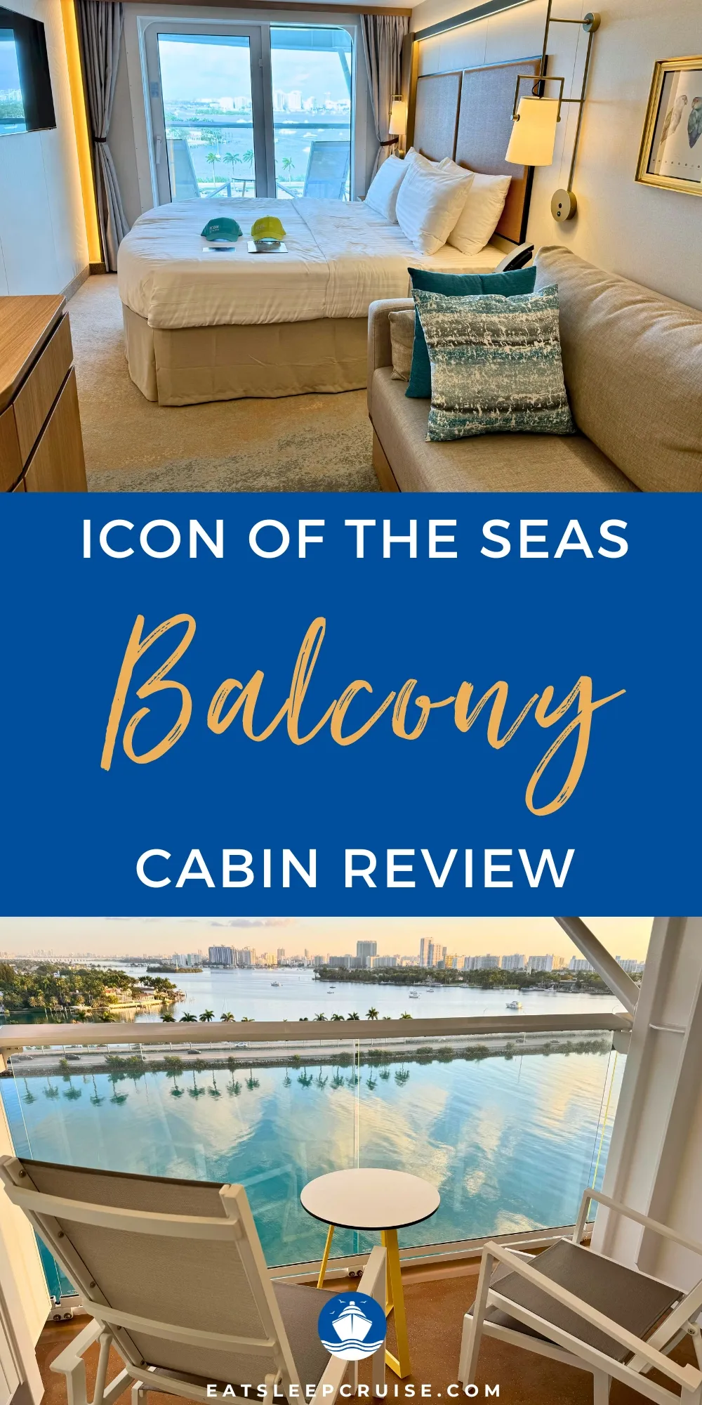 Icon of the Seas Ocean View Balcony Room