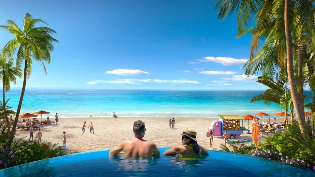royal caribbean beach club cozumel pool