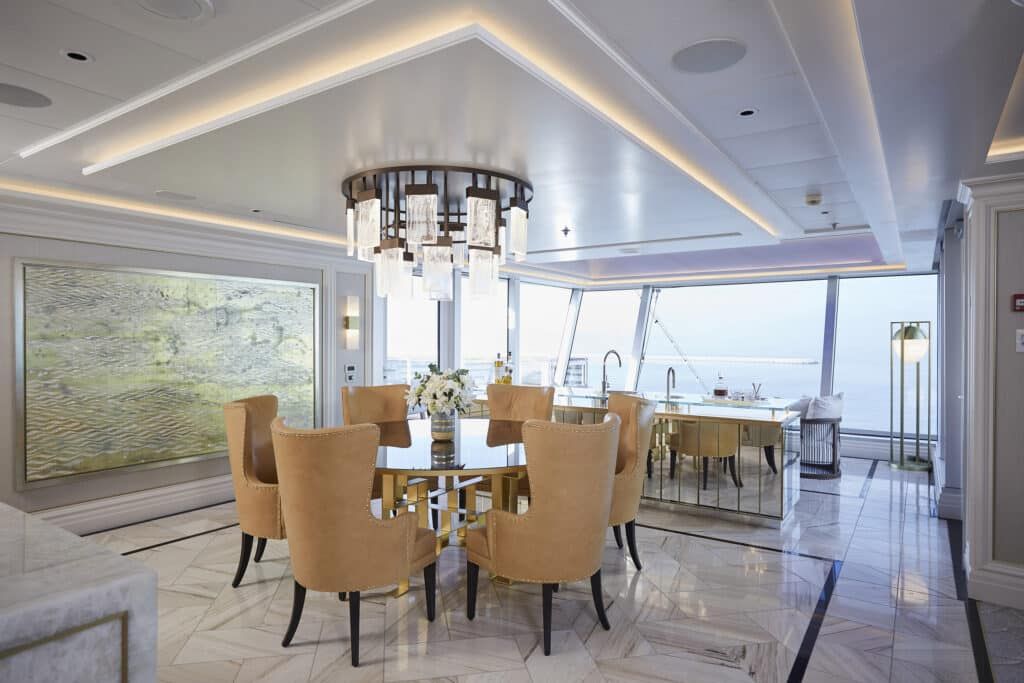 regent suite dining area seven seas splendor