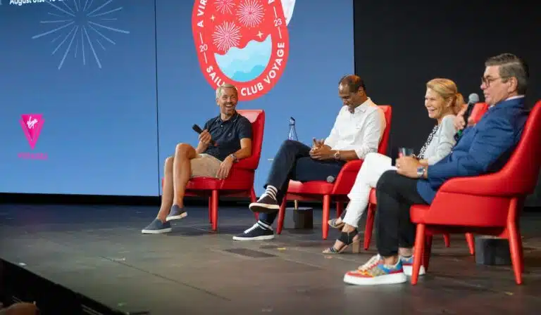 virgin voyages celebration voyage panel