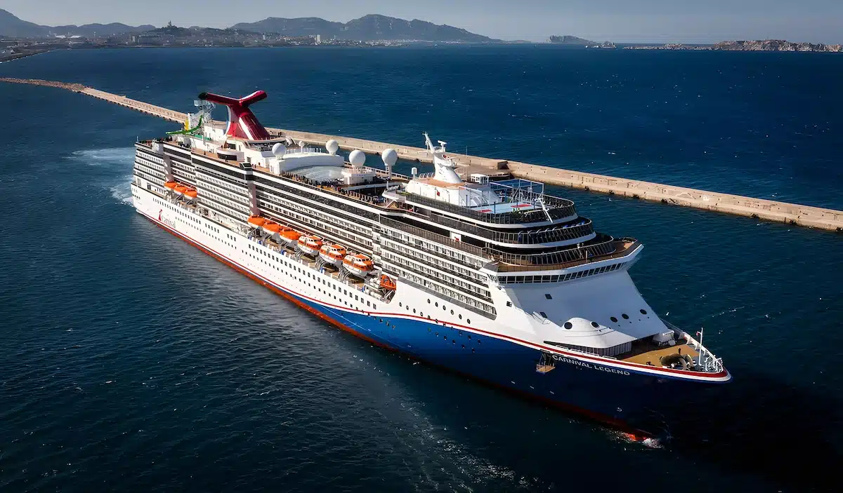 carnival legend exterior aerial europe