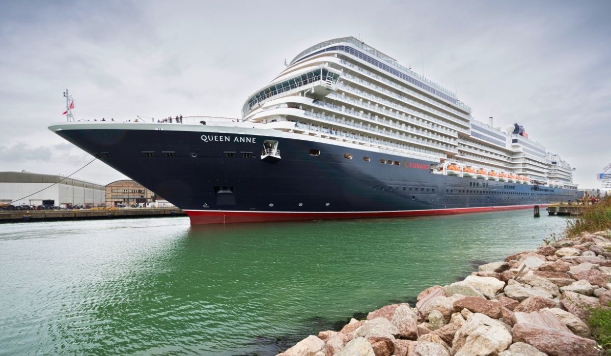 Cunard’s Newest Ship Queen Anne Arrives in Southampton