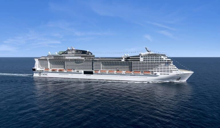 msc grandiosa exterior aerial