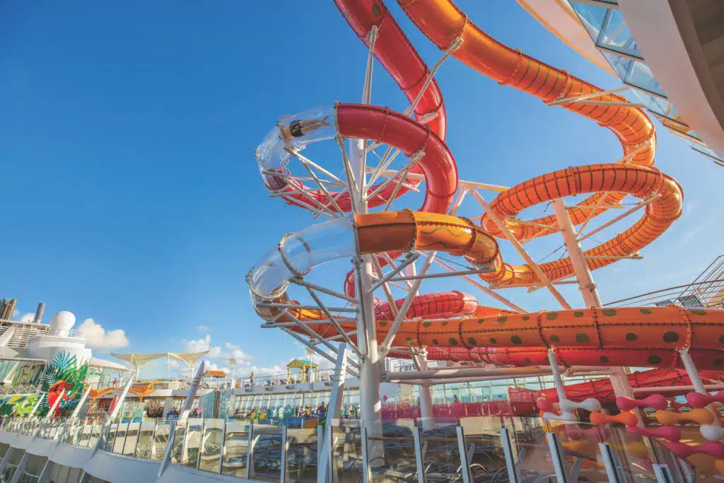 perfect storm water slides royal caribbean