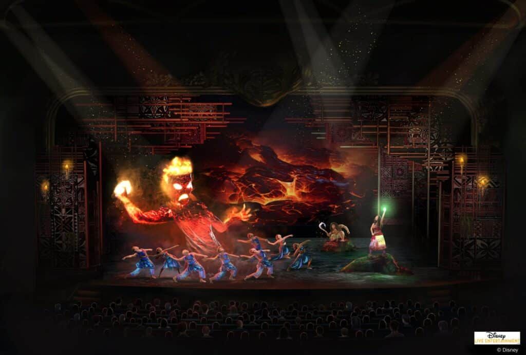 disney treasure moana stage show