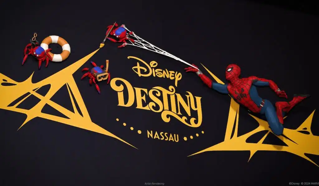 spider man and spider bots disney destiny stern character