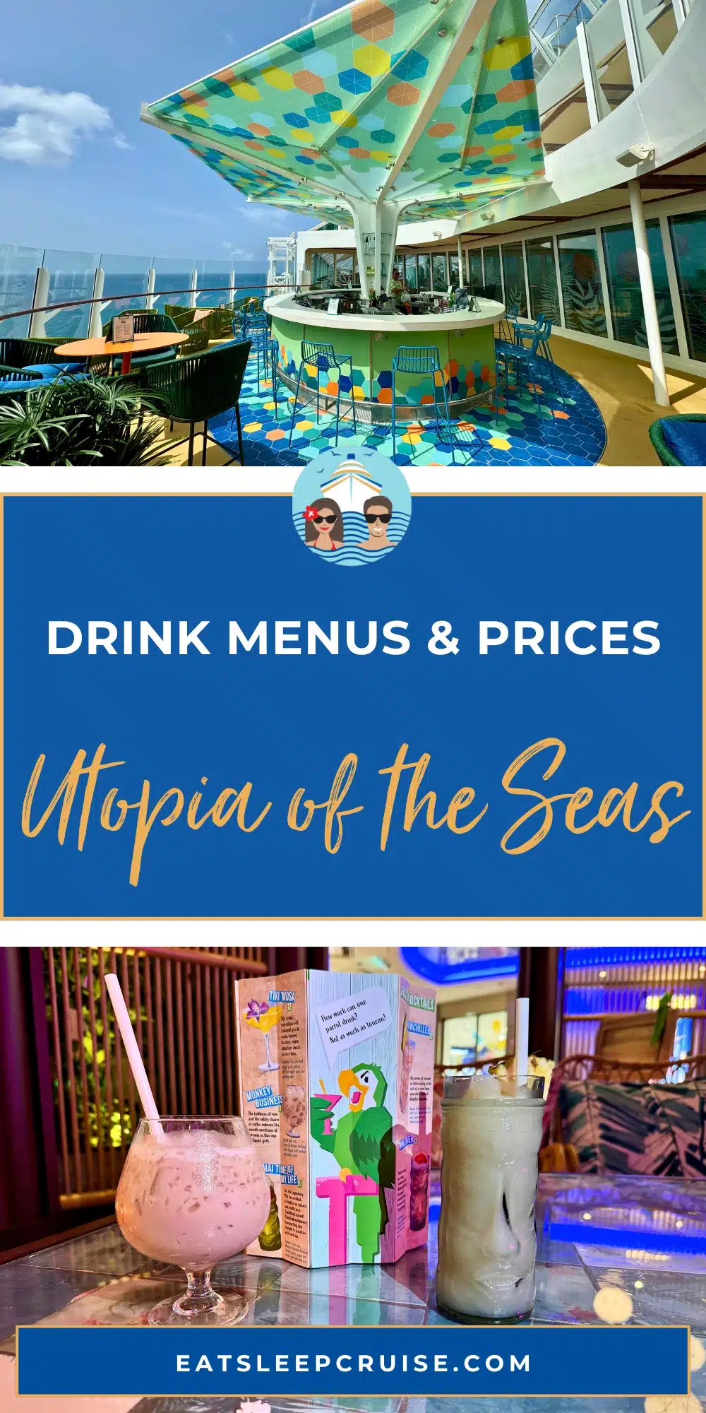 Guide to All the Utopia of the Seas Bars With Menus