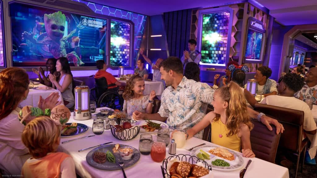 disney destiny worlds of marvel groot remix main dining room restaurant