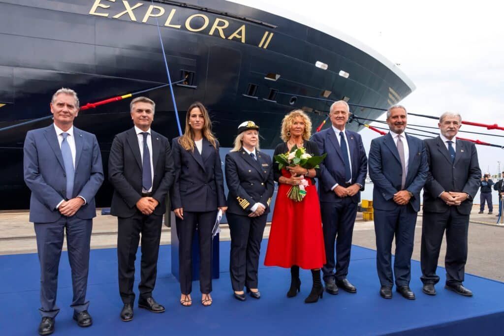 explora ii delivery ceremony fincantieri