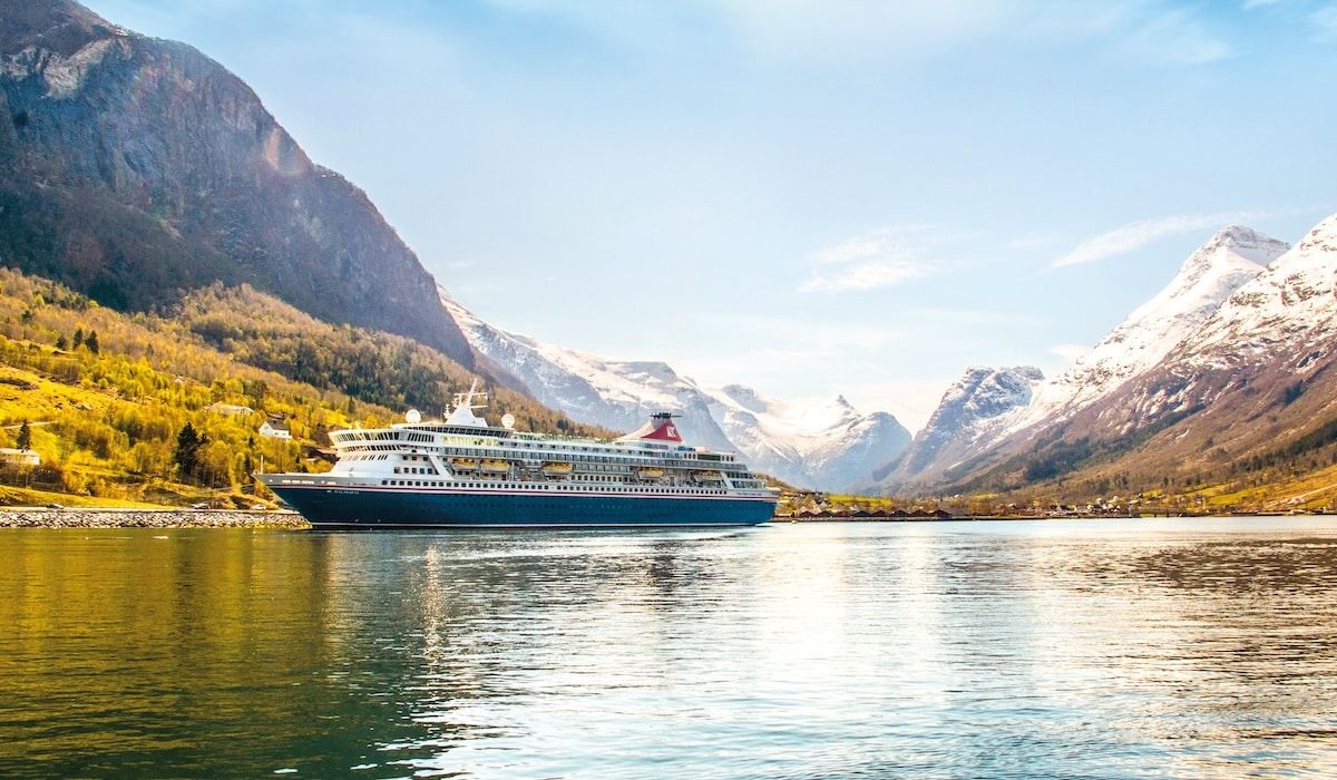 fred. olsen cruise lines balmoral in olden norway