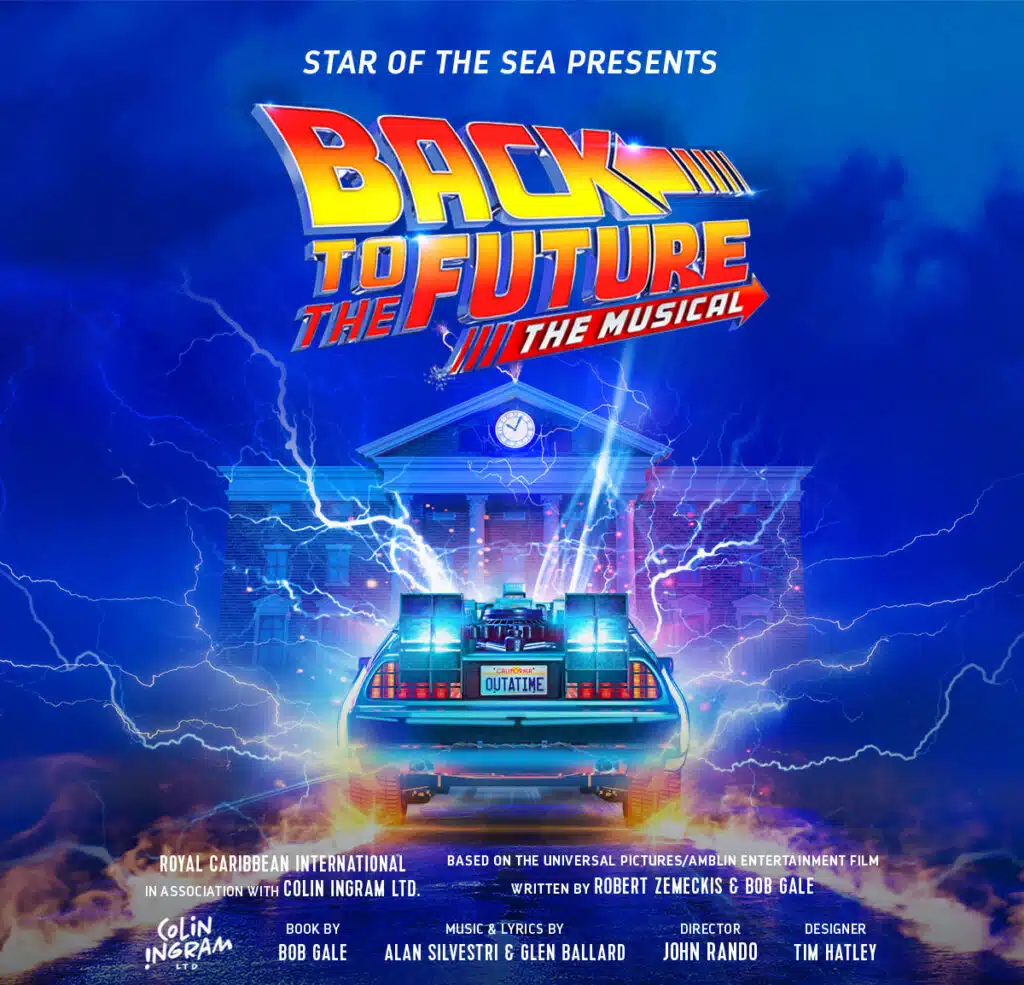 royal caribbean star of the seas back to the future the musical poster