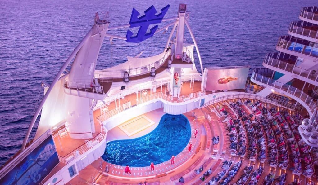 symphony of the seas aquatheater royal caribbean