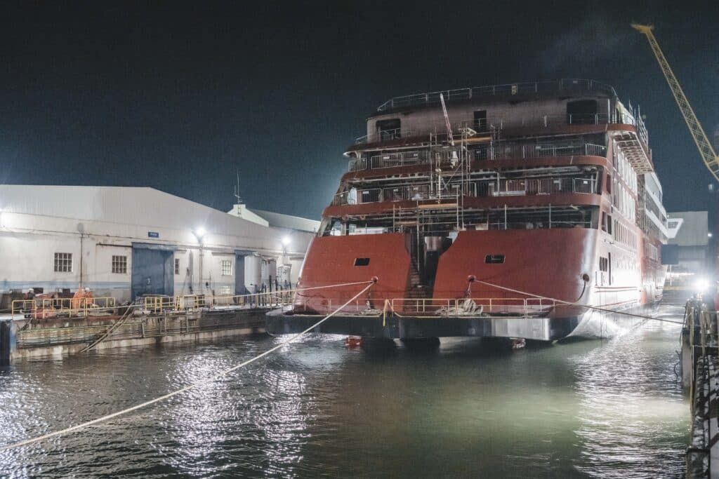 windstar cruises star seeker float out