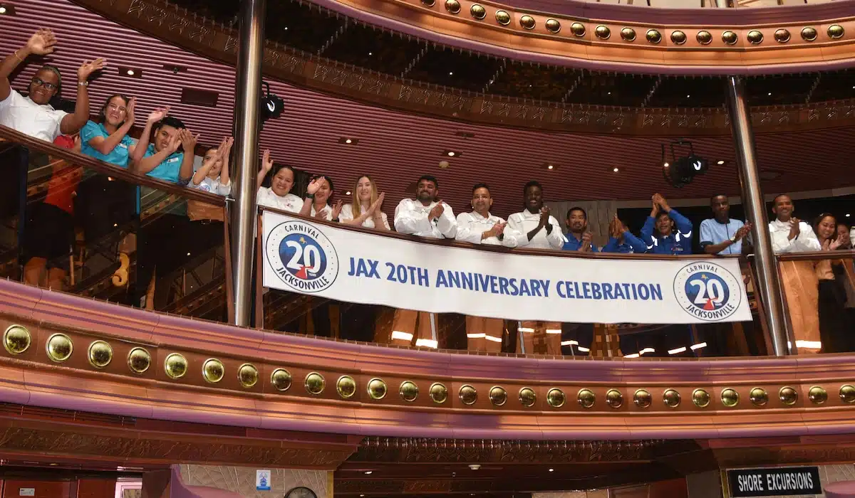 carnival cruise line celebrates 20 years of sailing from jacksonville