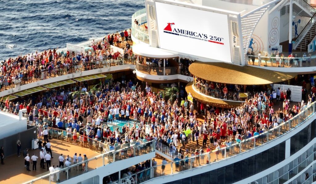 carnival cruise line america's 250th birthday sailing