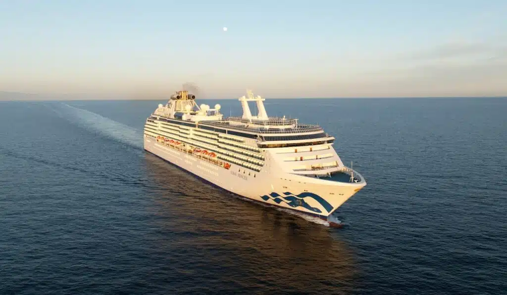 coral princess exterior aerial