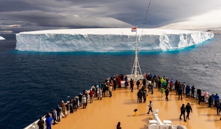 holland america oosterdam antarctica glacier