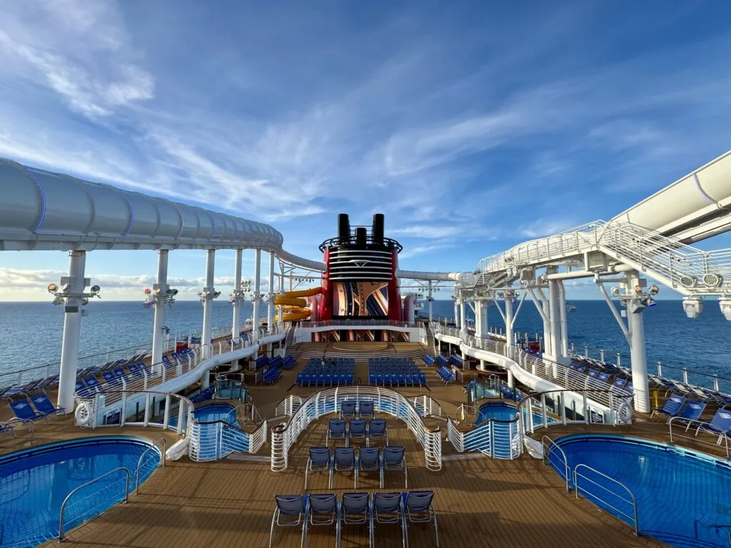 Pool Deck on Disney Treasure Cruise Ship Review