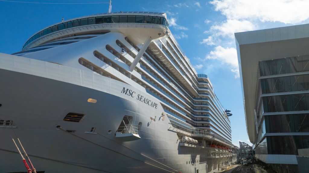 msc seascape at msc miami cruise terminal