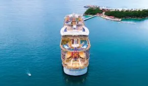 harmony of the seas docked at labadee, haiti royal caribbean