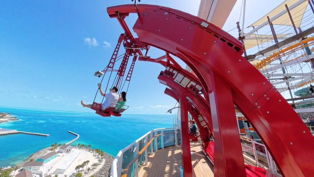 Don and Heidi on the CLiffhanger on MSC World America