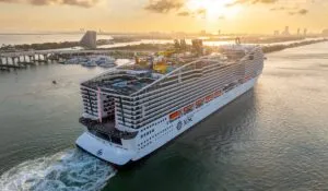 msc world america arrives into miami florida