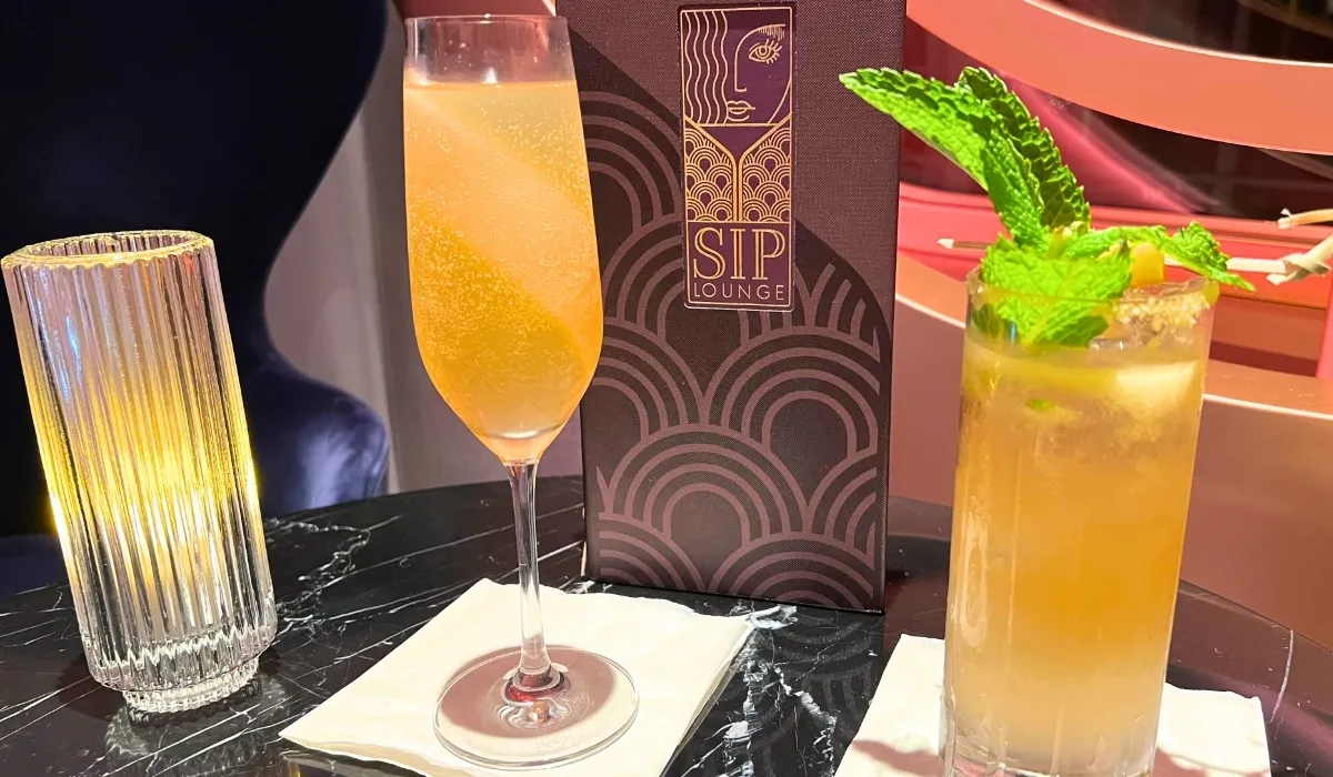 Cocktails at Sip Lounge on Virgin Voyages