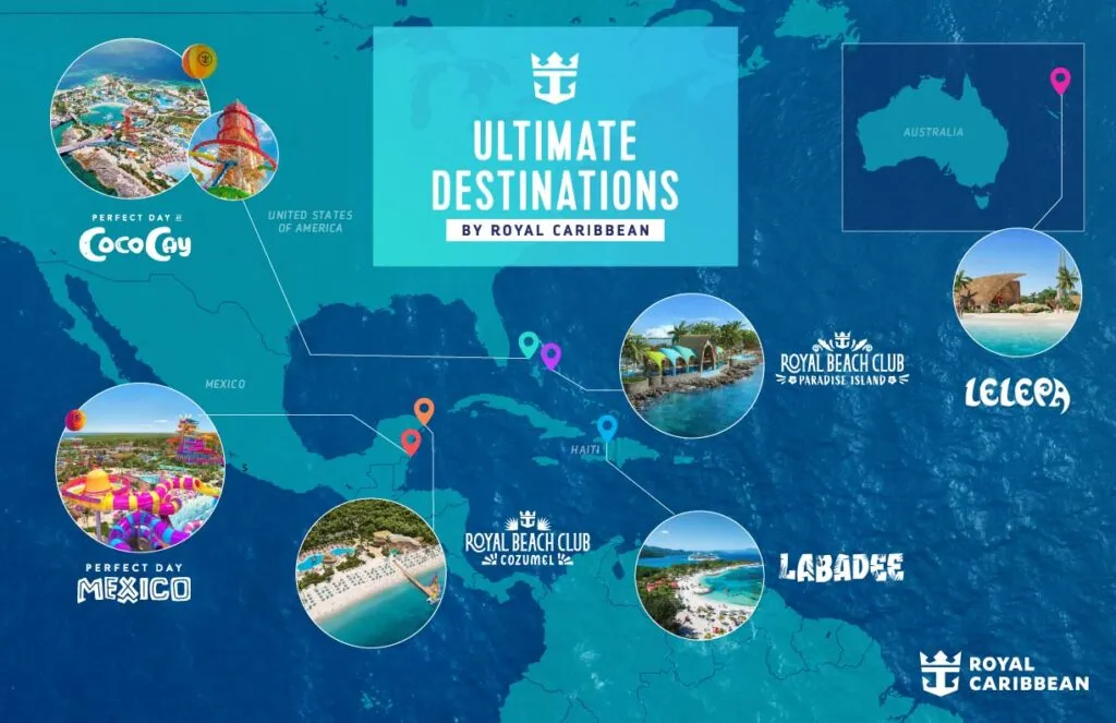 royal caribbean private destination map